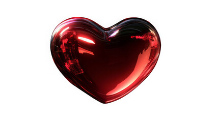 Glass transparent isolated heart. Realistic soap bubble in the shape of a heart, glare, light and...