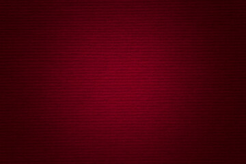 blank Christmas background: dark red striped cardboard with illuminated center