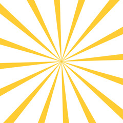 オレンジのサンバースト風ベクターパターン