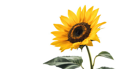 Naklejka premium sunflower isolated on white background 