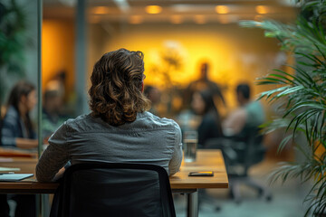 Fototapeta premium Woman Attending Meeting