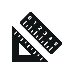 Set ruler square triangle jangka icon vector design templates modern and simple