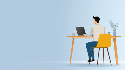 Remote Work Lifestyle in a Modern Home Office