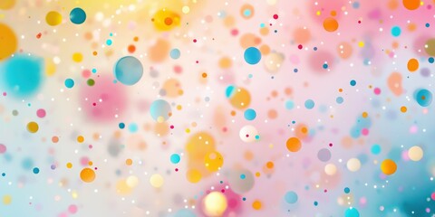 Colorful abstract playful circle pattern with vibrant bubbles and dots in motion background concept