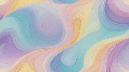 Swirled pastel abstract pattern with soft colors on a smooth background