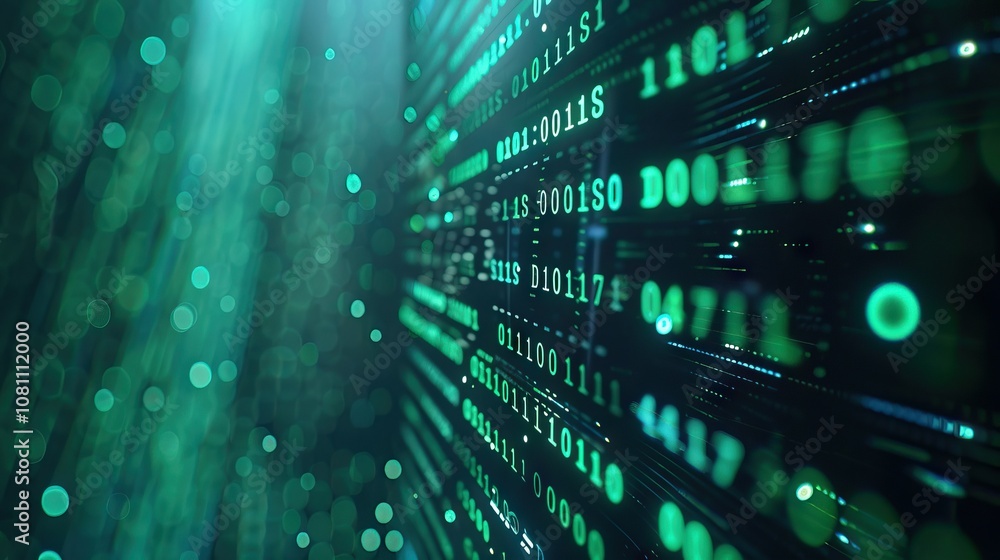 Poster power of big data through binary code technology
