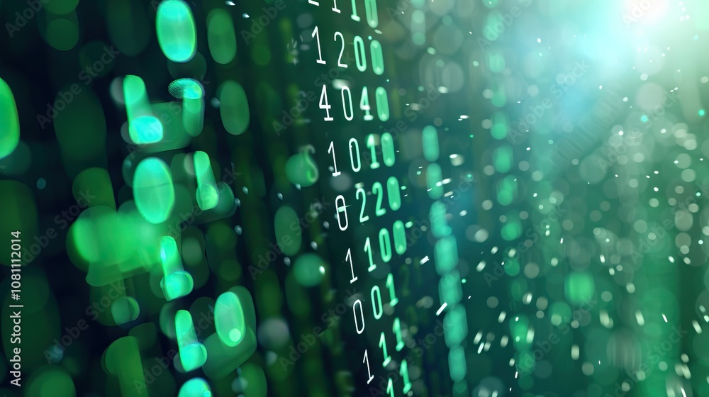 Poster power of big data through binary code technology