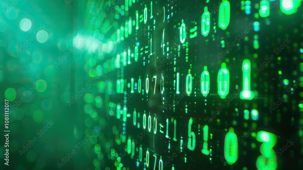 Poster power of big data through binary code technology
