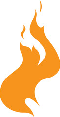 flame fire symbol icon flat illustration design