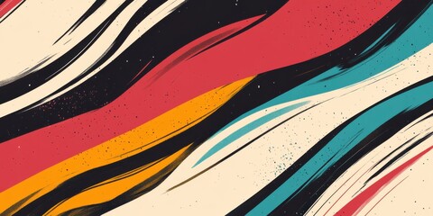 Abstract background with sweeping diagonal stripes in bright colors, angled from the bottom left for a dynamic and energetic feel