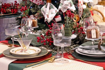 Christmas decoration for sophisticated tables