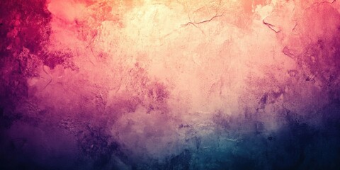 Obraz premium Vibrant abstract grainy background with high contrast and textured noise, bold colors blending in a dynamic gradient, retro film-inspired look, slight vignette effect