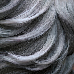 Naklejka premium grey hair detail and texture