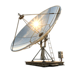 3d satellite Nigeria flag rendering left view