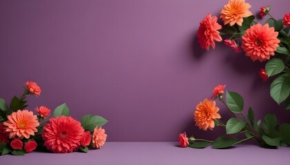 Fototapeta premium Composición de decoración floral