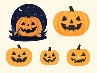halloween pumpkin set