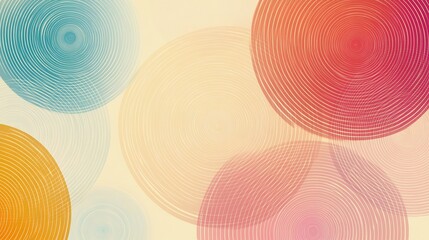 Fototapeta premium Imagine smooth, flowing circles in an artistic pattern. This design adds a modern and dynamic feel to your work, whether it's for a presentation, website, or brand.