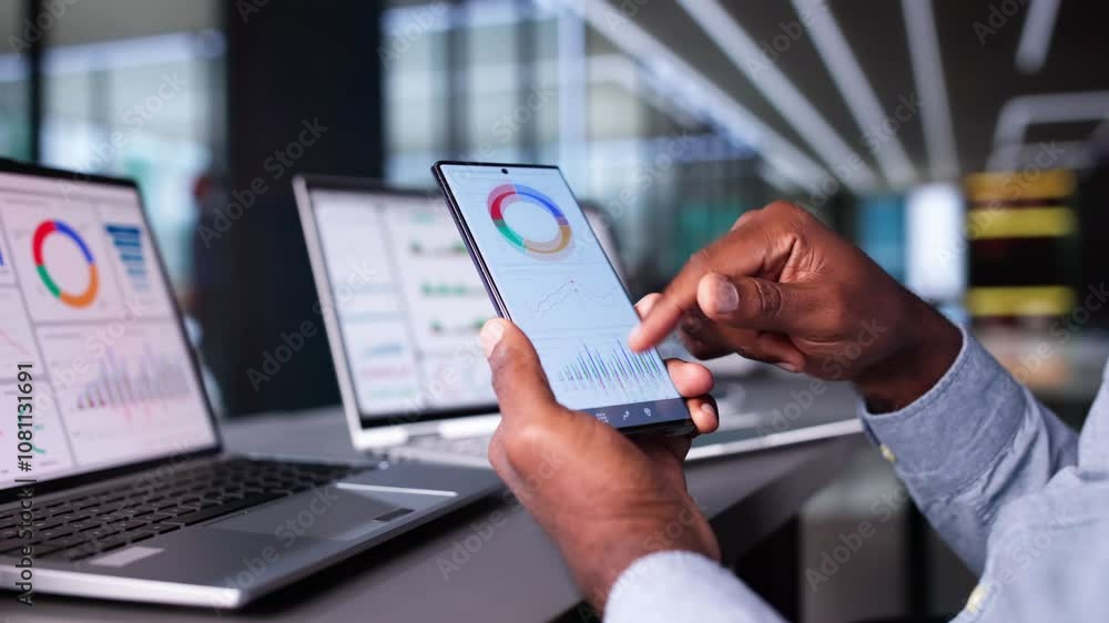 Poster business data analytics dashboard