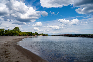 View of the Centre Island Beach in the Toronto Islands.