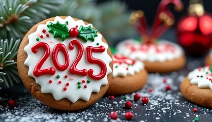 Obraz premium New Year cookies 
