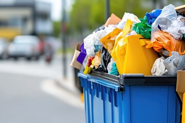 Trash compression technology on a garbage truck