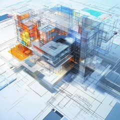 Dynamic 3D Rendering of Modern Architectural Design with BIM and Revit Elements