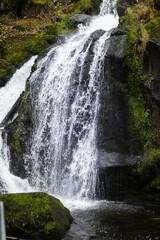 Germany's highest waterfalls in Triberg a unique memorable attraction in the Black Forest mountains.