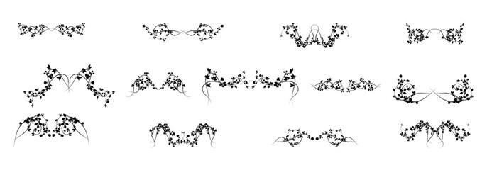 huge high quality long rose elements vector new