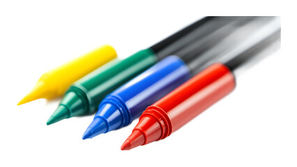 Tip markers on a transparent background. isolated background.