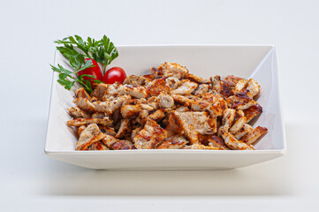Porção de file de frango aperitivo
