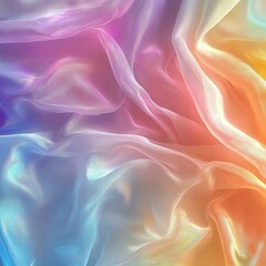 Obraz premium Pastel holographic foil texture with iridescent colors