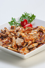 Porção de file de frango aperitivo
