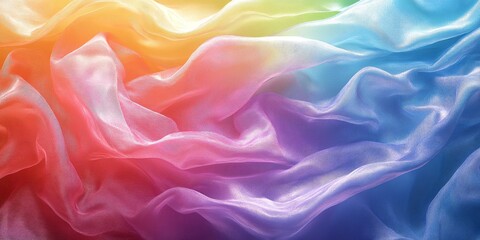 Obraz premium Pastel holographic foil texture with iridescent colors