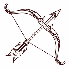 A fierce battle bow with sharp aggressive lines