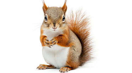 Obraz premium Squirrels isolated on a transparent or white background