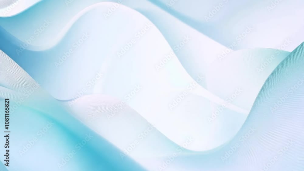 Poster elegant abstract wave energy animation with light and particles generative ai