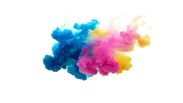 Color Powder Explosion Generative AI