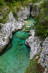 Soča Tal in Slovenien