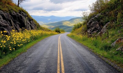 Fototapeta premium High Mountain Road