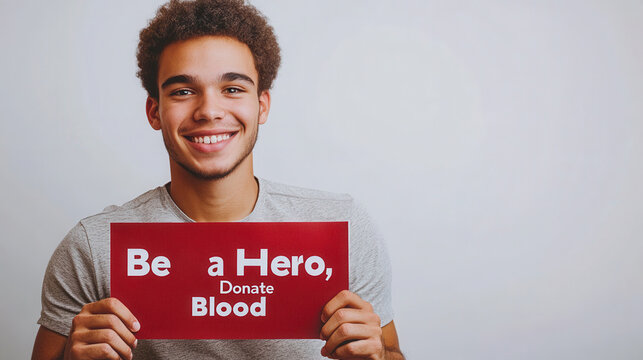 Youthful inspiration for blood donation campaign awareness and philanthropy
