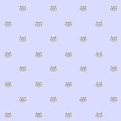 Seamless pattern with cats print