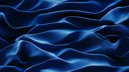 Obraz premium Abstract dark blue background with waves and silver dust, smooth and shiny