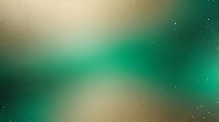 neon Emerald Green, Champagne Gold glowing gradient background, a soft grainy noise texture with shimmering highlights and Smooth Transitions for a dynamic effect