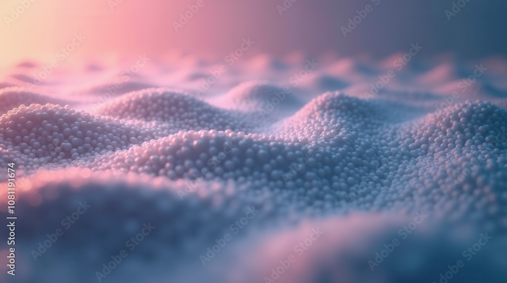 Poster abstract rounded lines on light background 3d render stock illustration