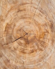 Naklejka premium Detailed cross-section of a tree trunk