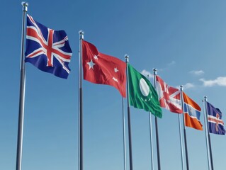 Flags of the world of many nations and countrys