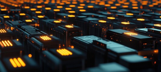 Obraz premium Abstract Futuristic Grid