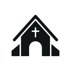Church building icon vector design templates simple and modern