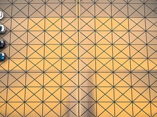 A sheet of graph paper featuring a clear grid pattern, ideal for drawing and mathematical calculations.