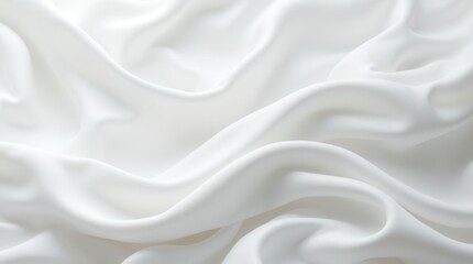 Obraz premium Floating Elegant White Fabric Soft Textile Movement